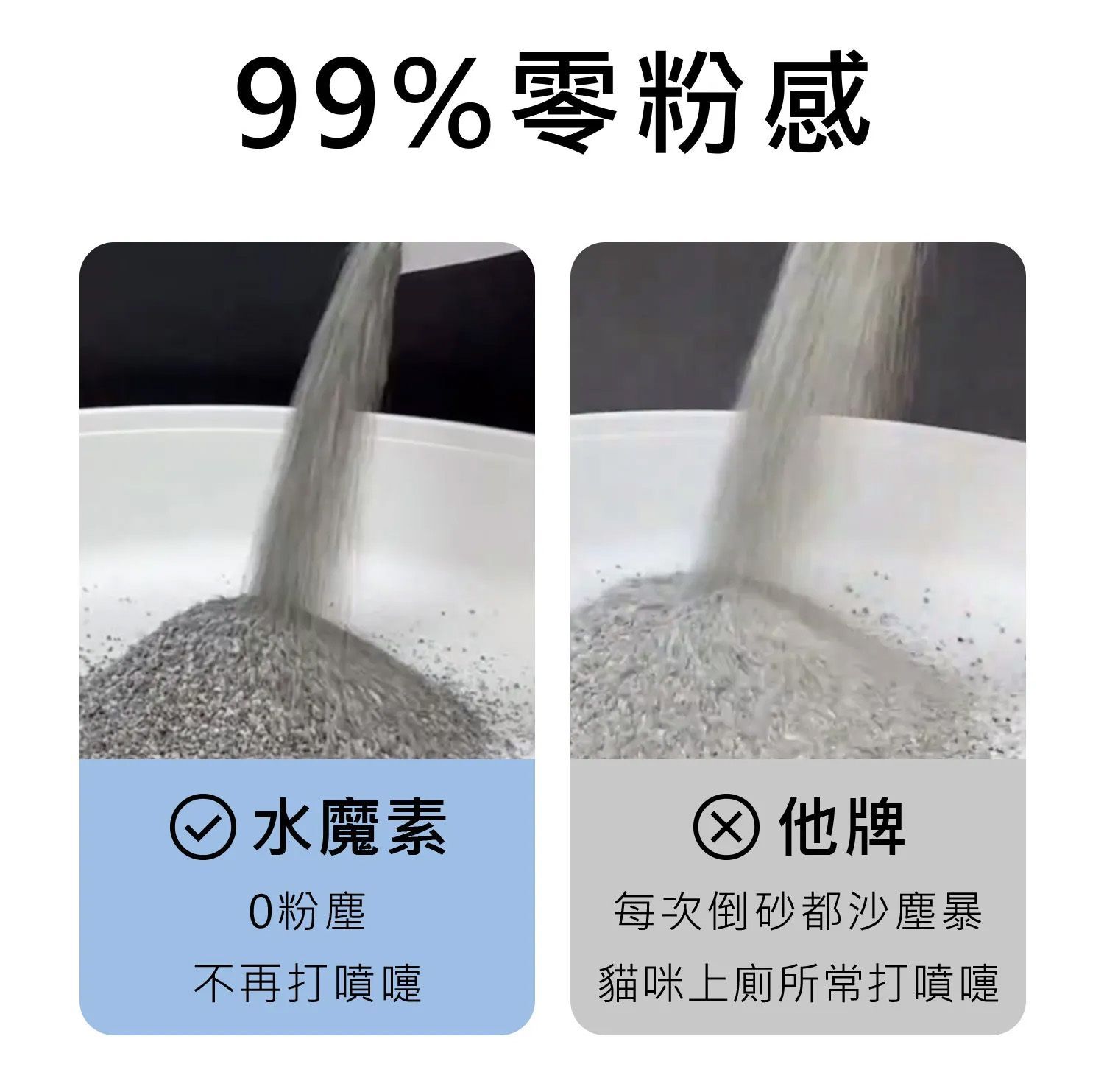 水魔素除臭無塵礦砂99%零粉感