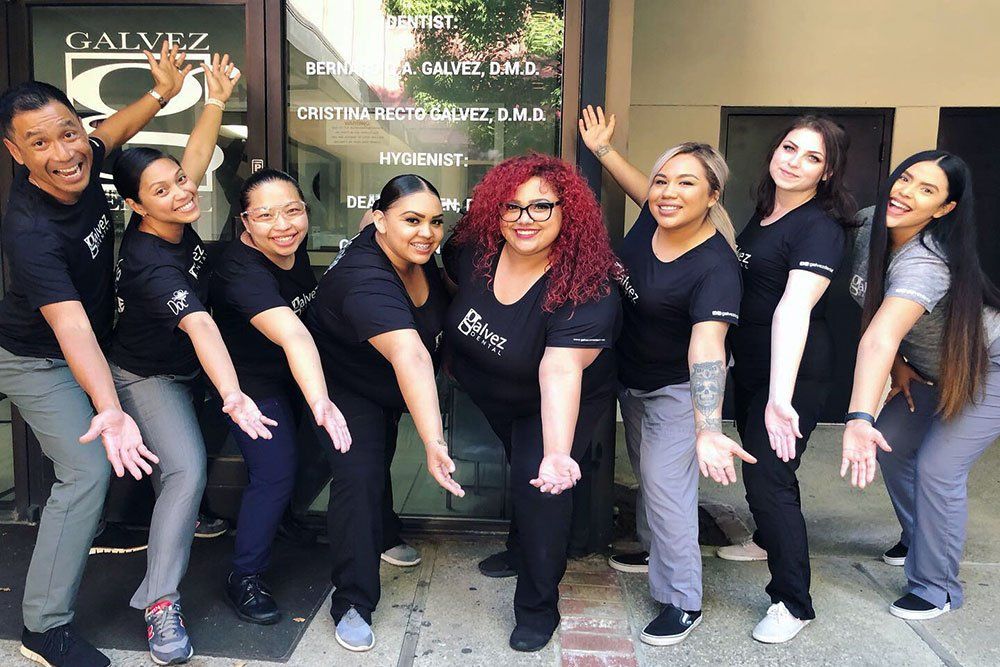 Dr Bernard Galvez and staff at Galvez Dental in stockton ca