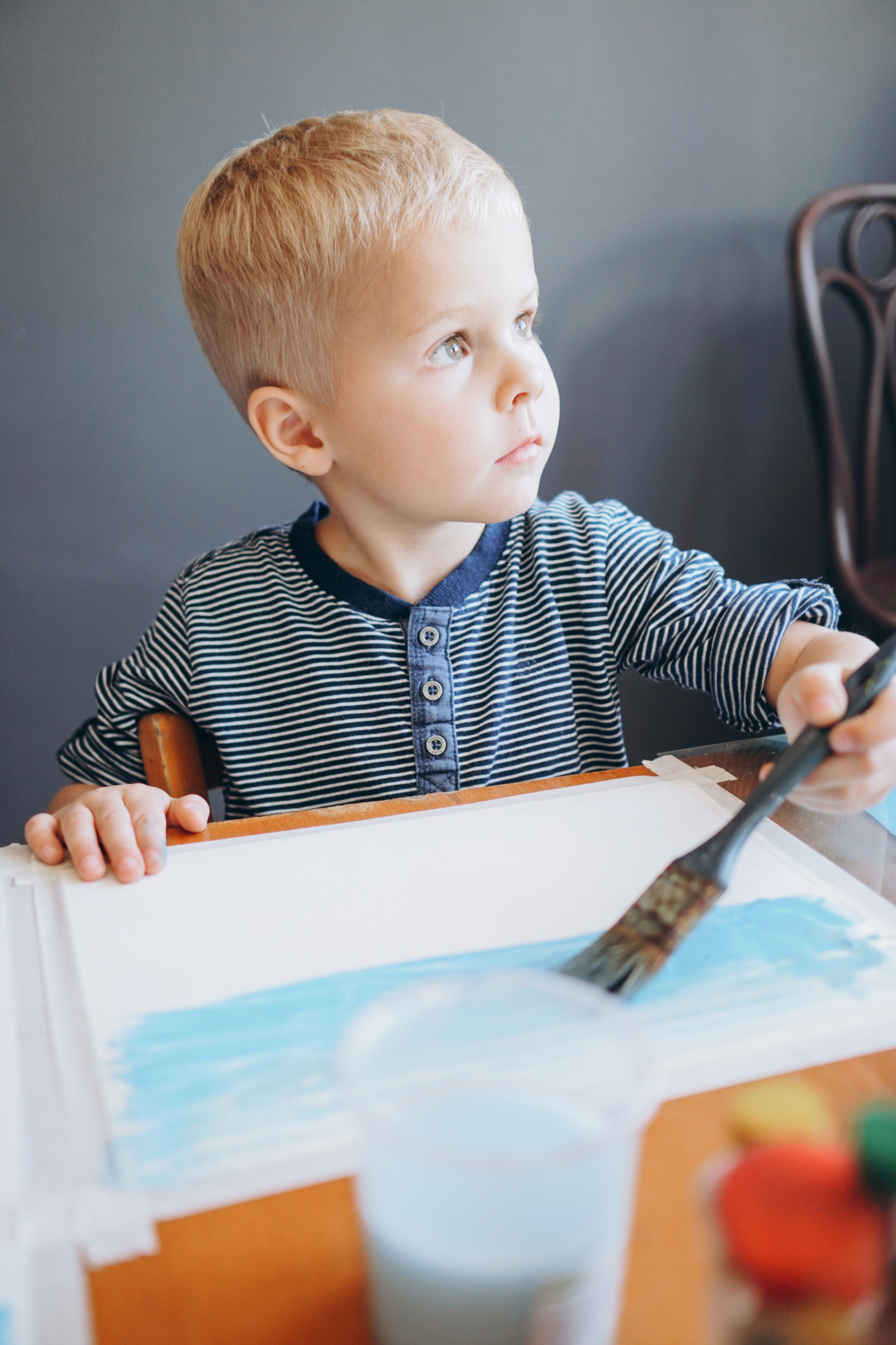 child painting