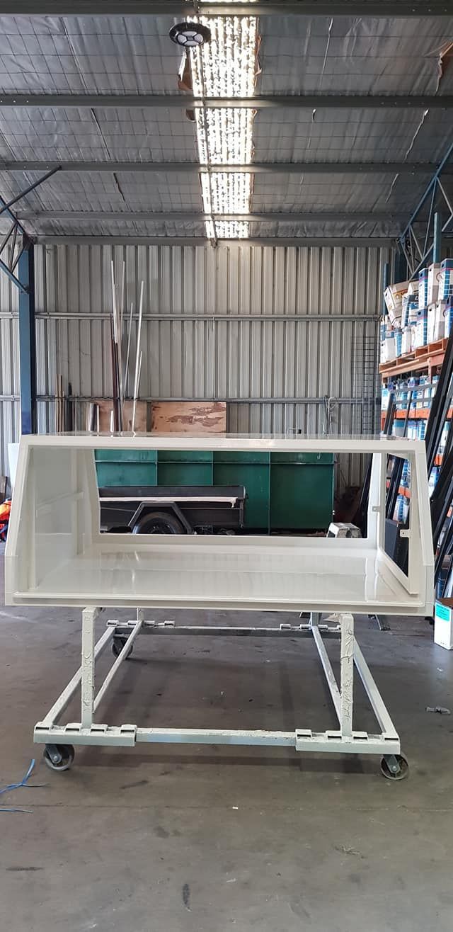 Large White Box Placed Atop A Cart — Border Security Doors & Powder Coating in Wodonga, VIC