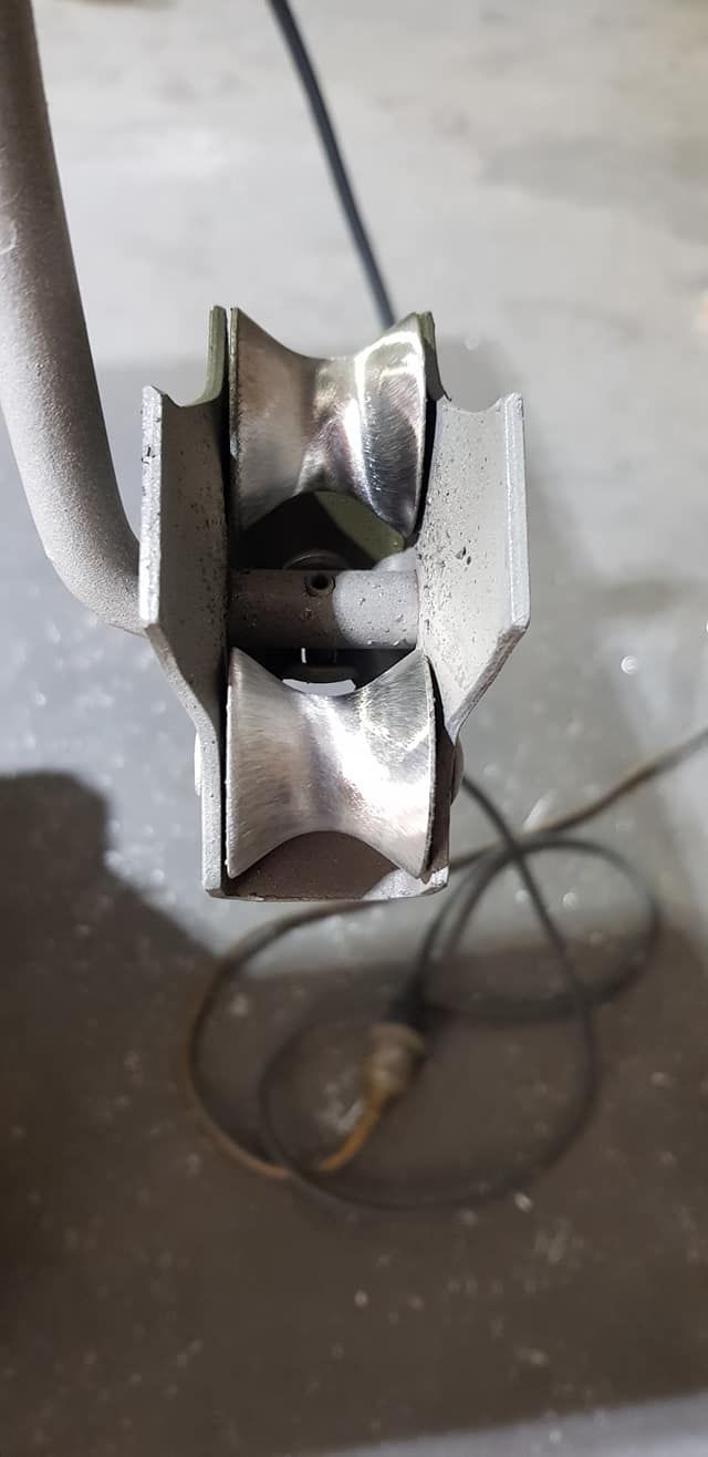 A Close Up Of A Metal Object Sitting — Border Security Doors & Powder Coating in Wodonga, VIC