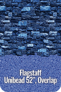 A picture of a flagstaff unibead 52 overlap pool liner
