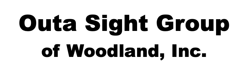 The logo for outa sight group of woodland , inc.