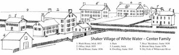 shaker village drawing