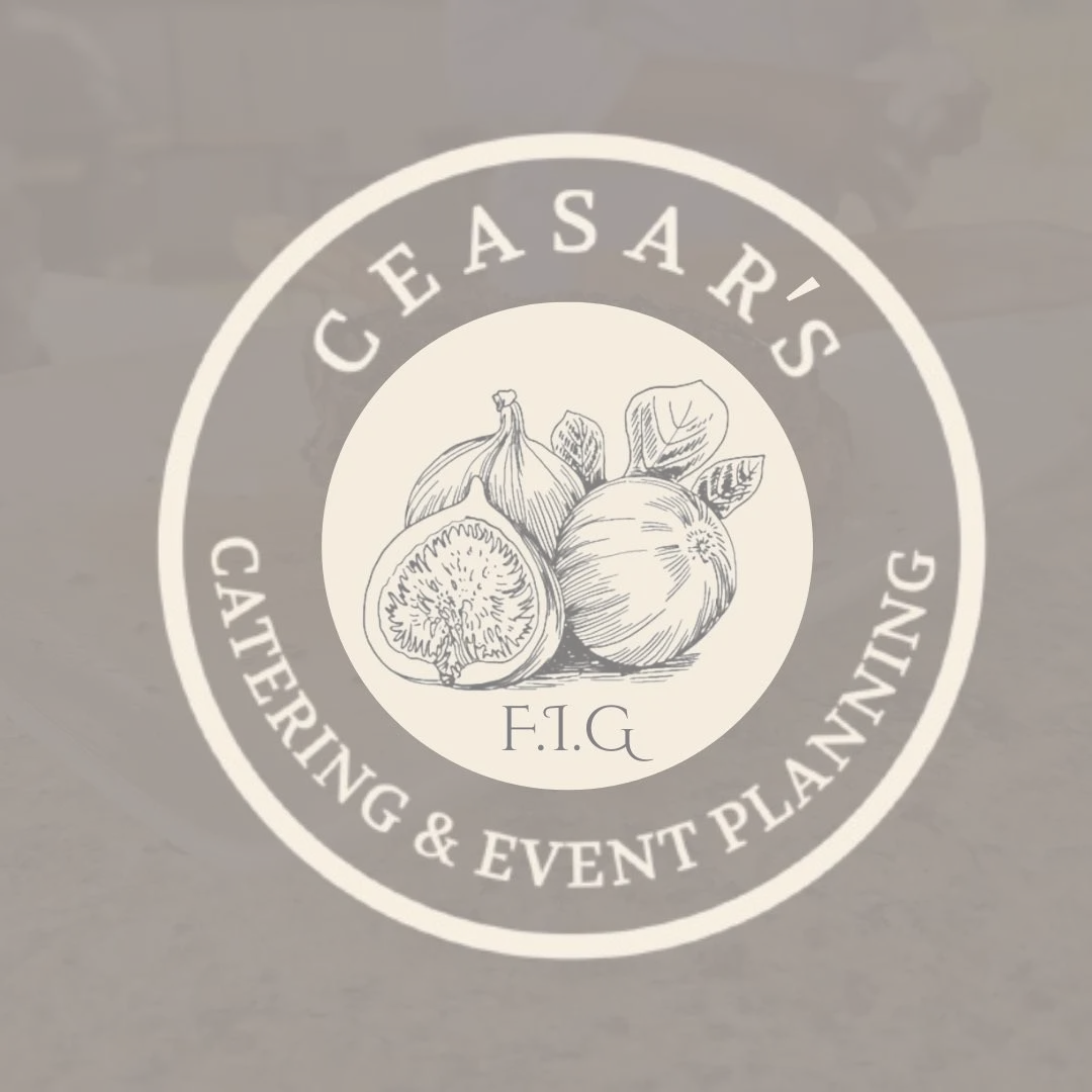 A logo for ceasar 's catering and event planning