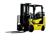 Yellow Small Fork Lift Truck Back-Side View — Golf Carts in Independence, MO