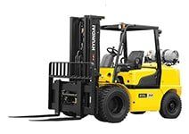 Yellow Fork Lift Truck Side-Back View — Golf Carts in Independence, MO