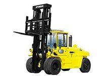 Yellow Small Fork Lift Truck Front-Side View — Golf Carts in Independence, MO