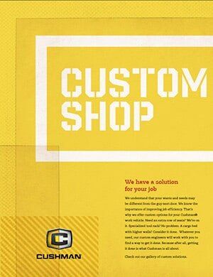 CUSHMAN Custom Shop — Forklifts, Utility and Golf Carts in Independence, MO