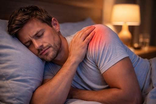 dor no ombro a noite