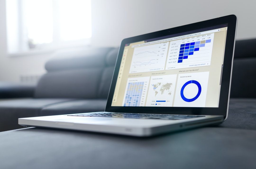 Laptop screen displaying analytics tools for finding your target audience