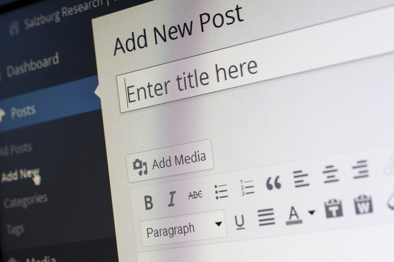 WordPress editor open to new post, illustrating why content marketing is important.