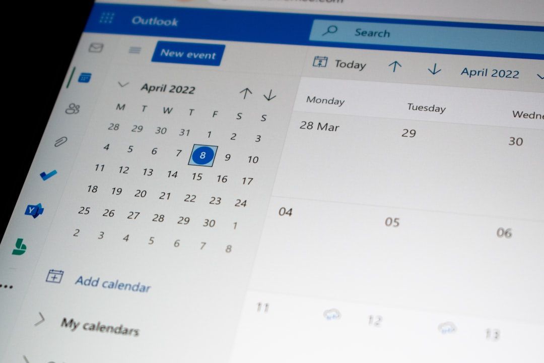 Auto repair shop scheduling displayed on a digital calendar and appointment management system