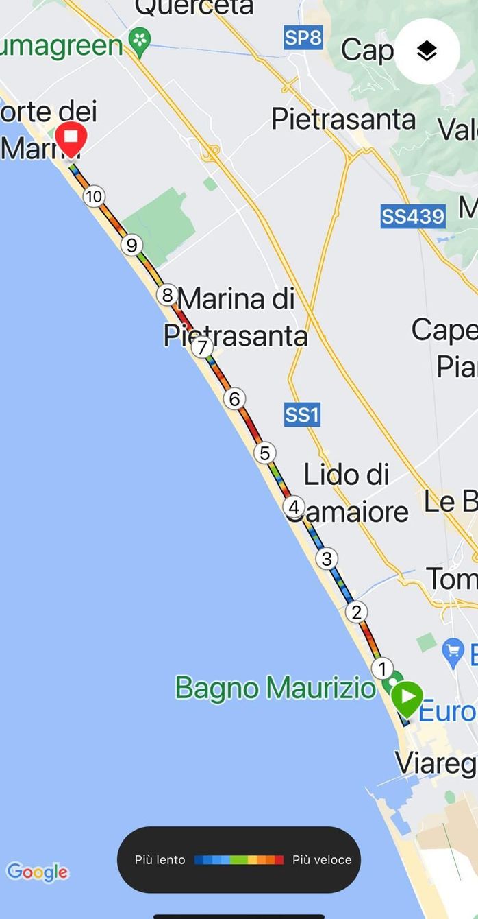 Percorso Versilia Marathon