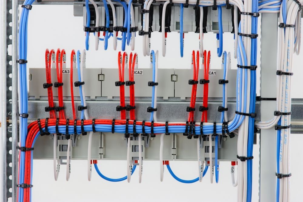 A Bunch of Wires Are Connected to Each Other in a Row — Switchboard & Power Controls Pty Ltd in Alice Springs, NT