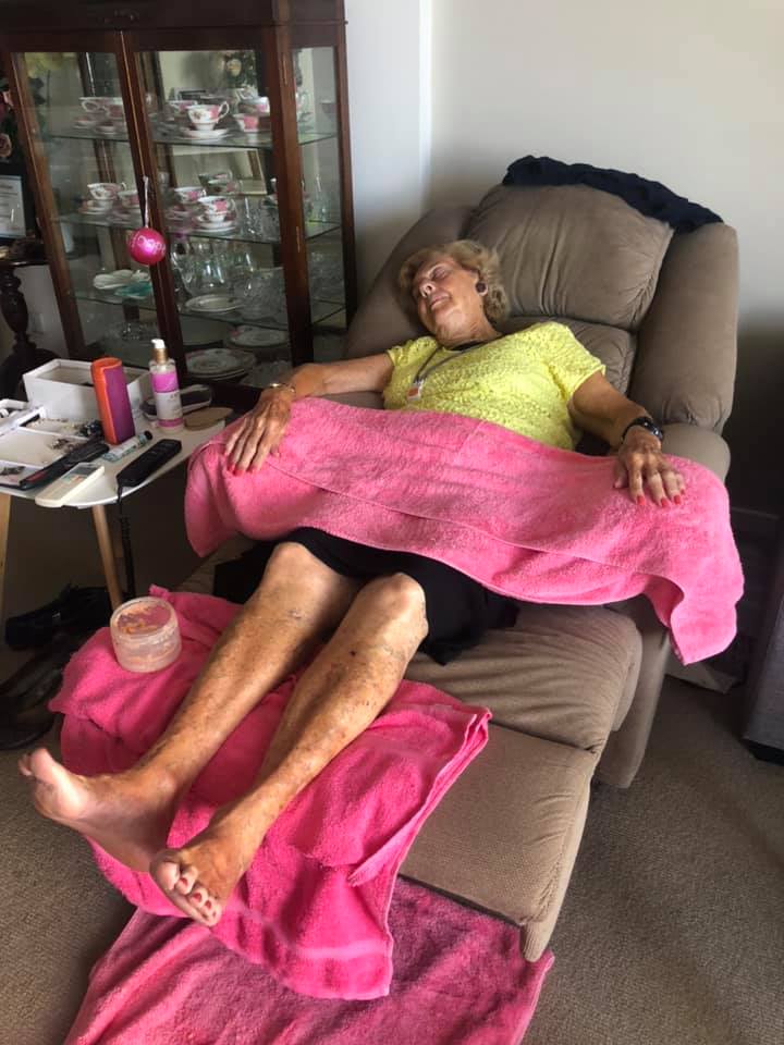 A Relaxed Elderly Woman — Beauty Therapy Gold Coast QLD
