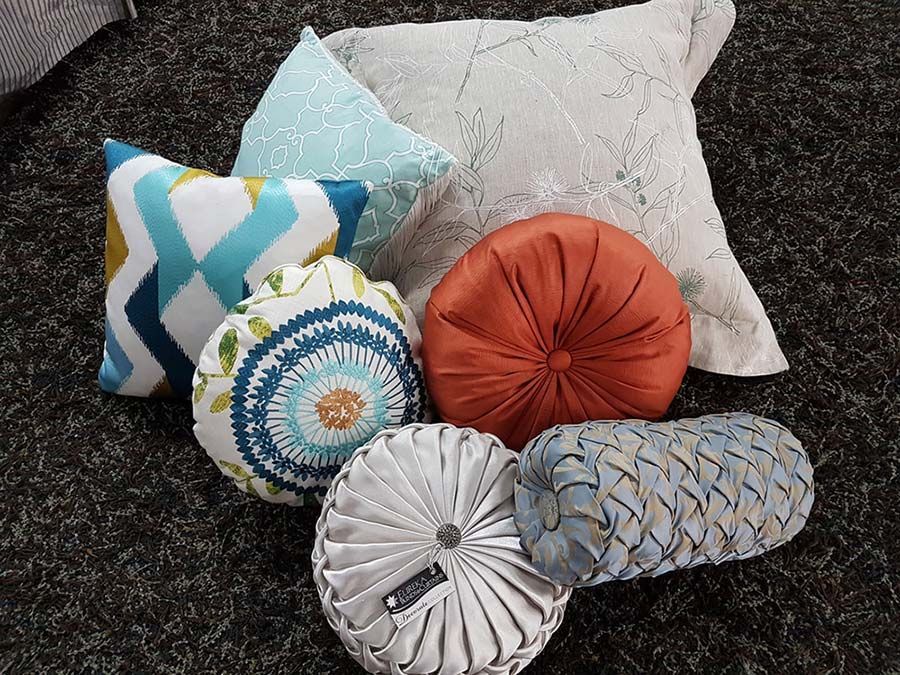 Tailored Cushions Adding Elegance - Luxaflex Curtains In Ballarat