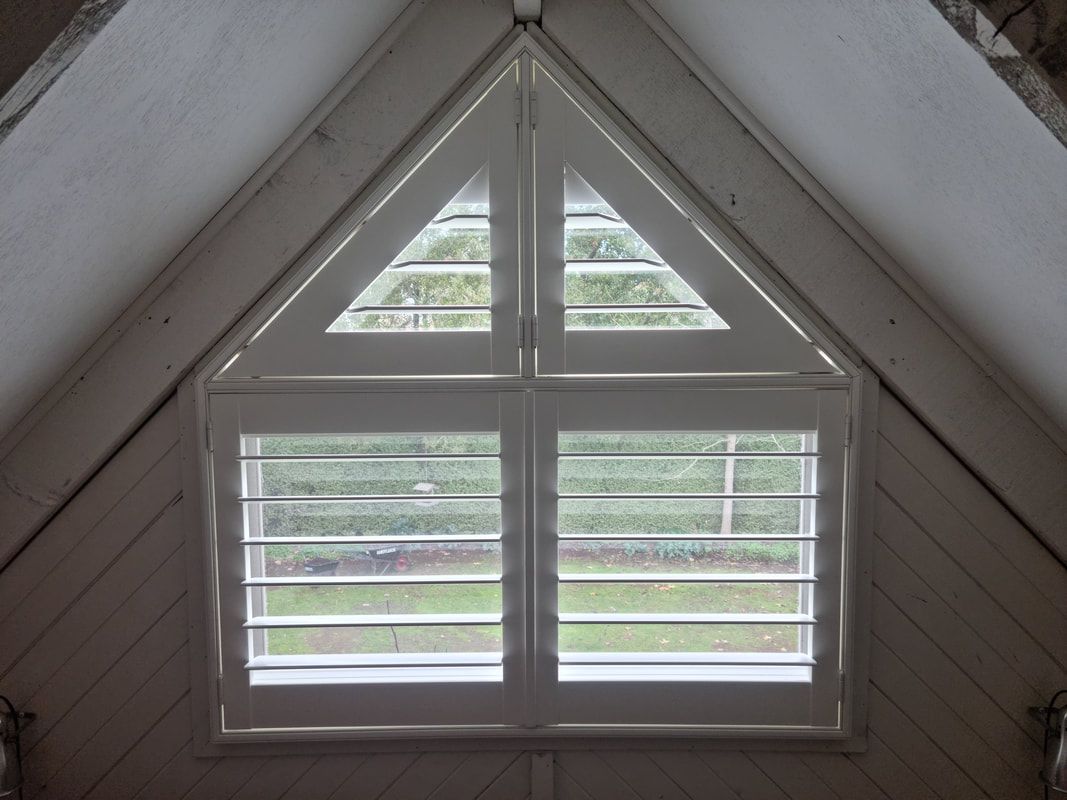Gallery showcasing Luxaflex Norman Shutters in the Top Room - Luxaflex Window Furnishings In Daylesford