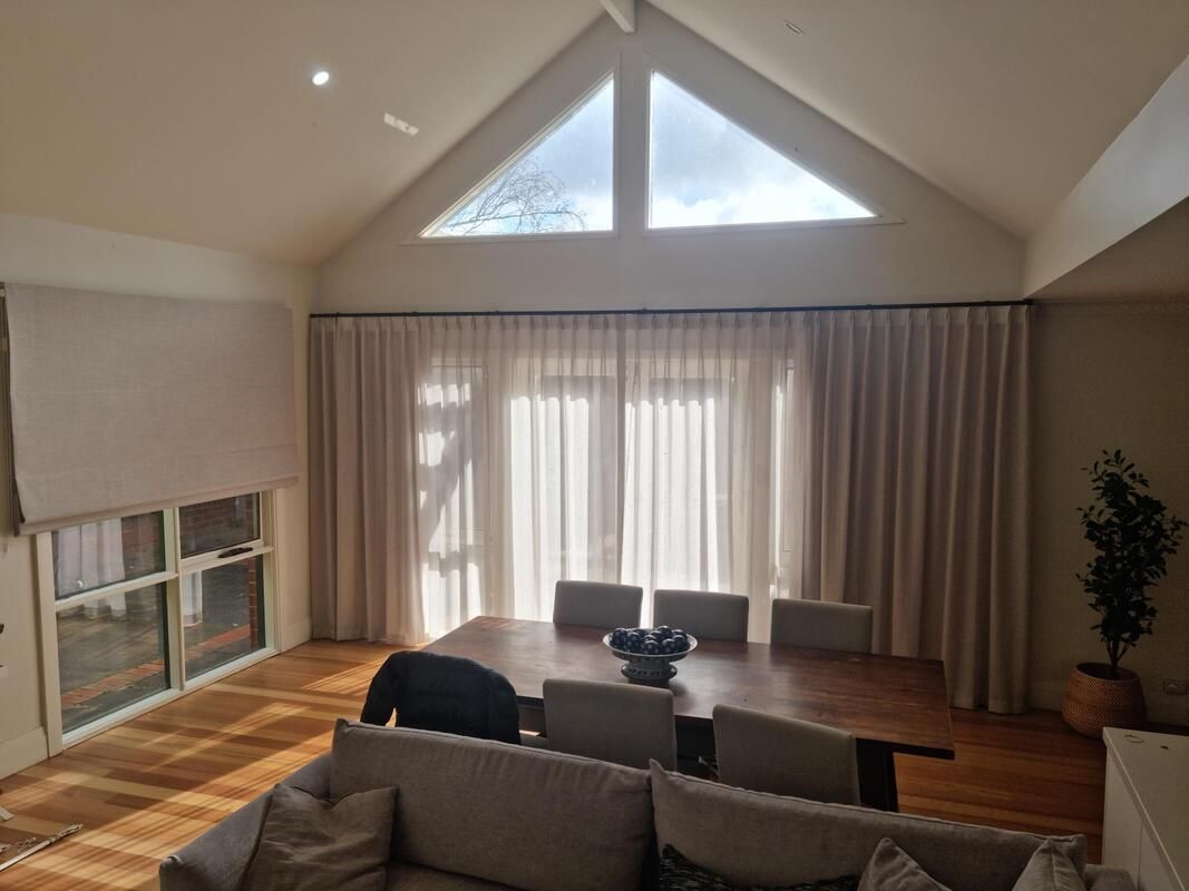 Interior Sheer Curtain in Elegant Display - Window Furnishings In Ballarat