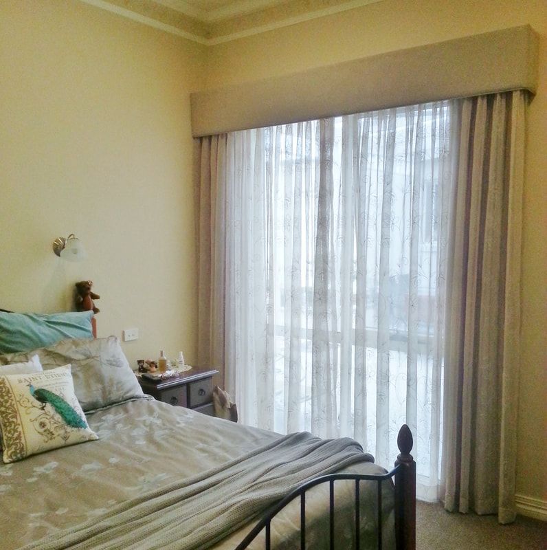 Bedroom Window with Curtains Offering a View - Luxaflex Curtains In Ballarat