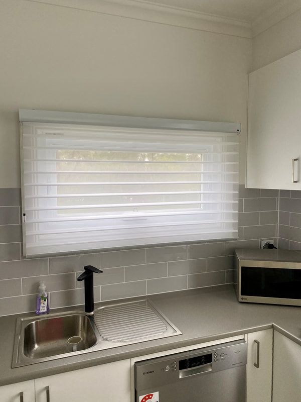 Window in Front of Sink Enhancing Interior Design - Luxaflex Soft Shades In Ballarat