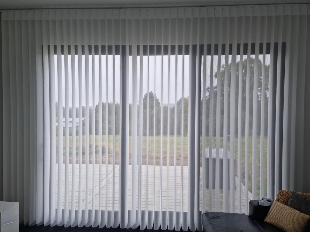 Lumishade Window Coverings Adorning a Generous Window - Luxaflex Soft Shades In Ballarat