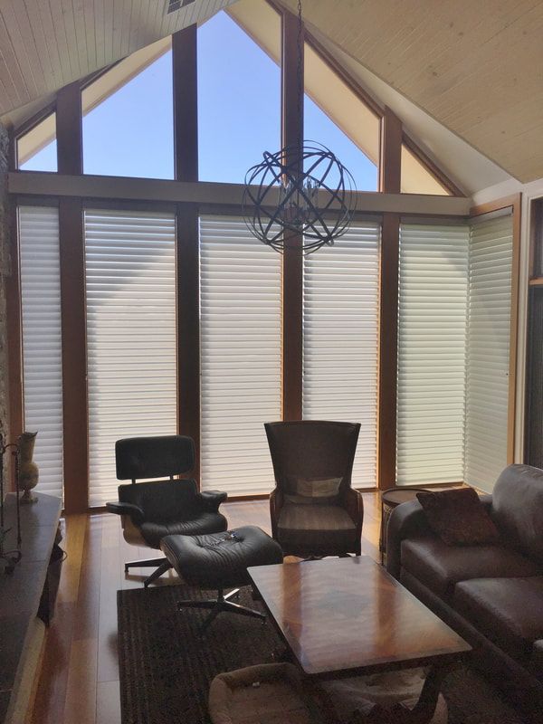 Interior Living Space Featuring Luxaflex Blinds - Window Furnishings In Ballarat