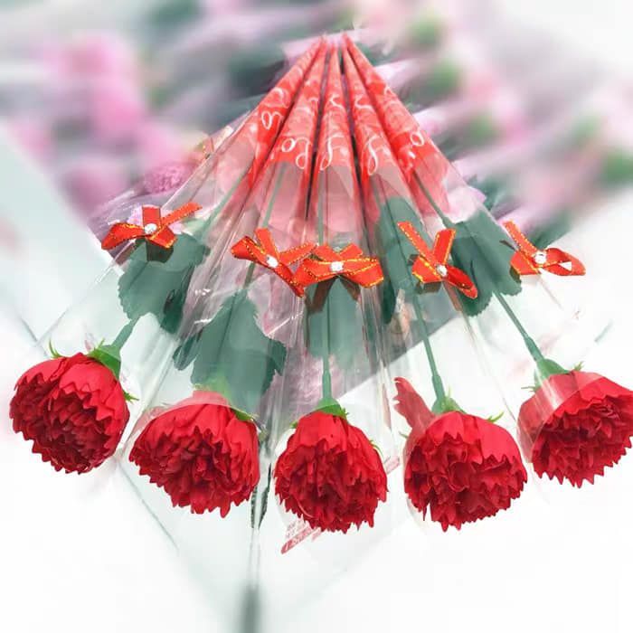 【預購款】康乃馨香皂花|婚禮小物 畢業禮物 母親節 情人節。50支