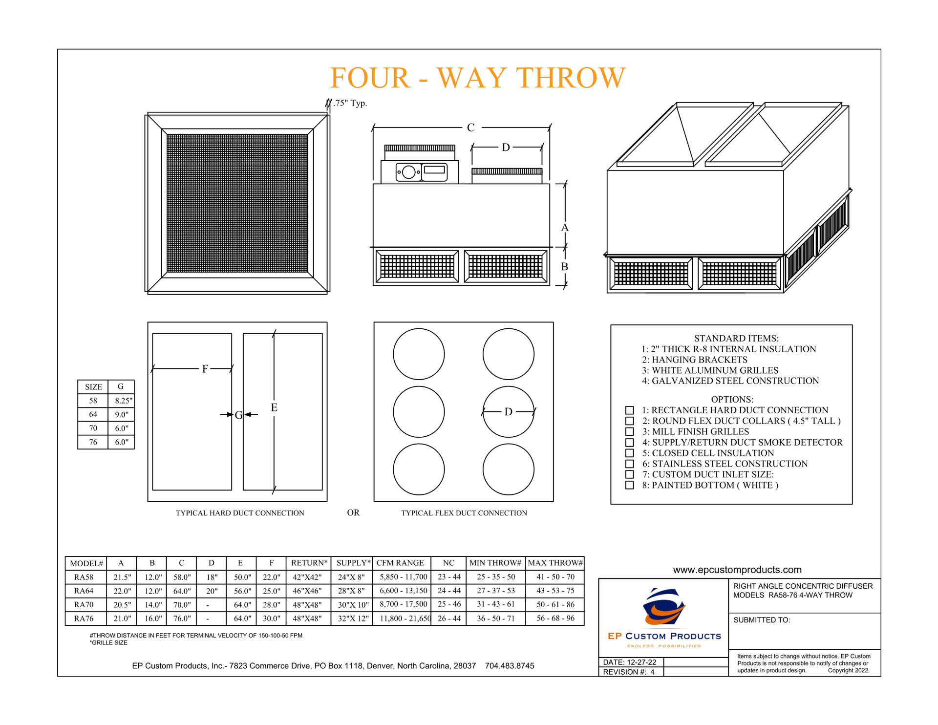 A black and white drawing of a four way throw.