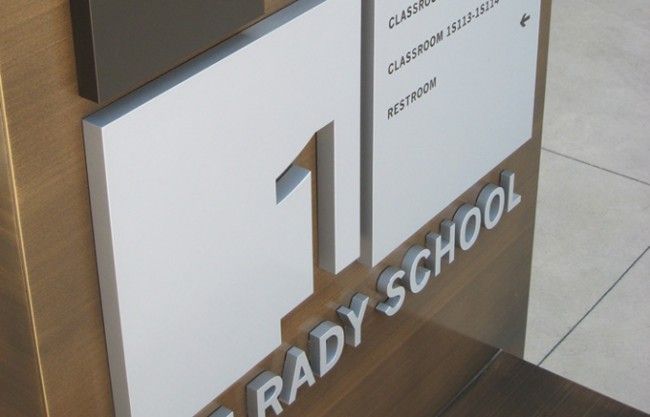A Sign That Says 'Rady School' on It — Total Engraving In Sandgate, NSW