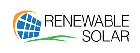 A logo for renewable solar resources with a picture of a solar panel.