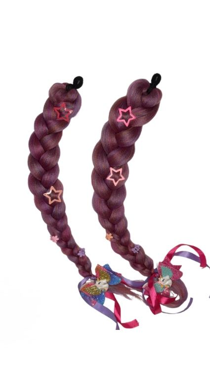 Unicorn Pink Regular Clip-On Braid ~Handmade
