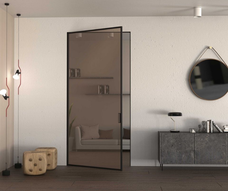 Porta di design trasparente