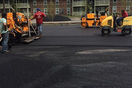 Paving — Contractor Asphalt Paving the Road in Louisville, KY