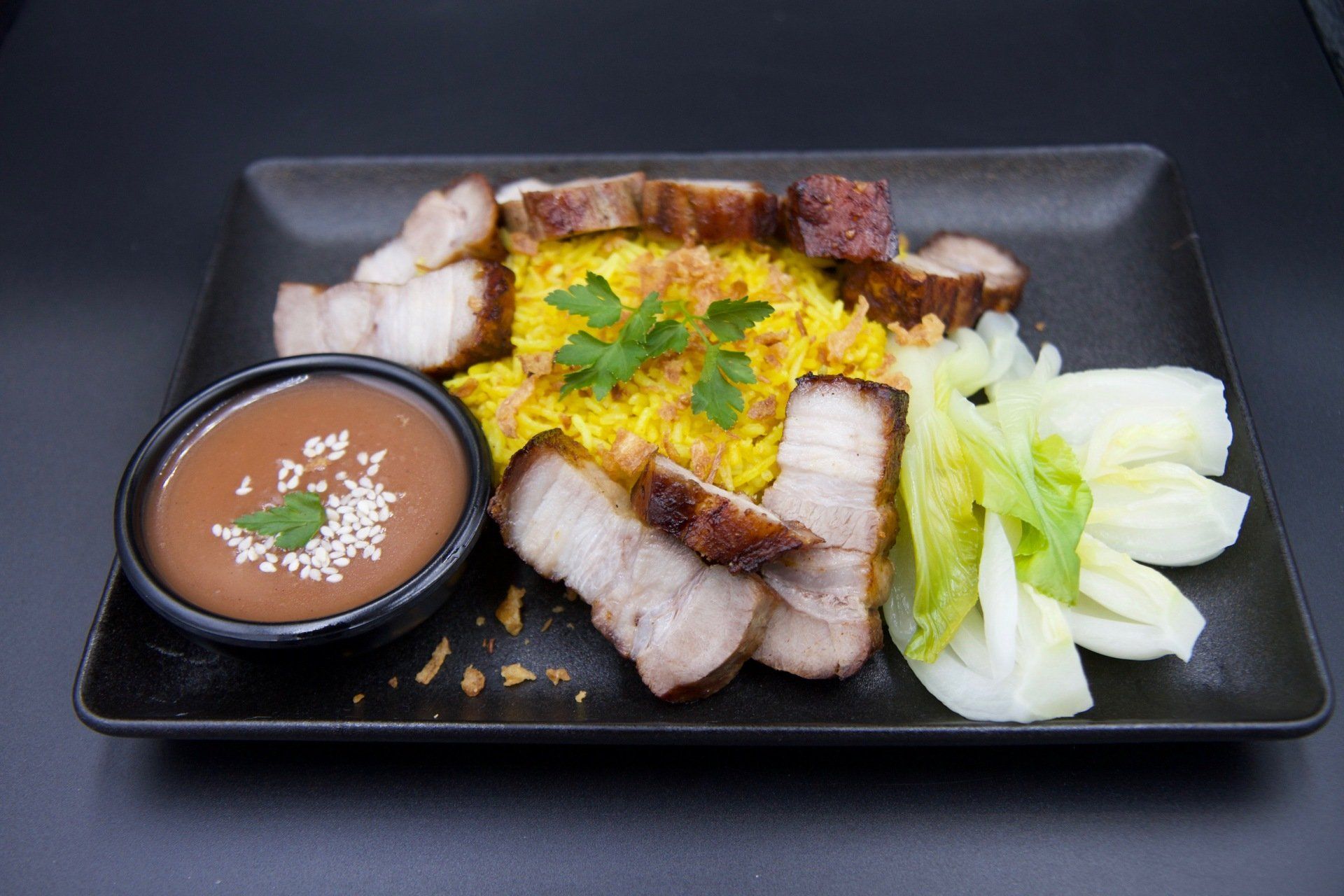 VasThai Khao Moo Krob - Maiale