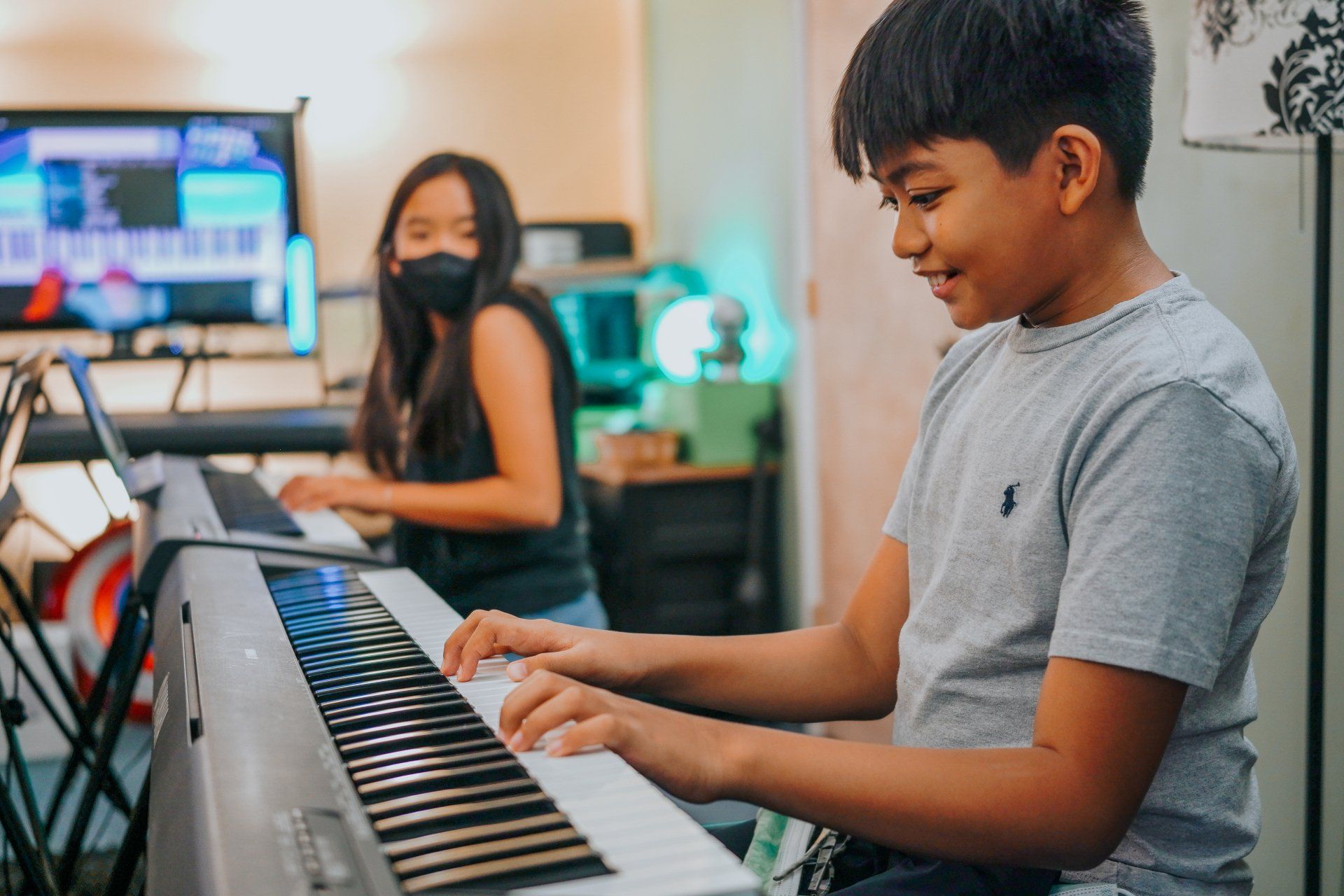 Boy and Girl Playing Piano — Pearl City, HI — Hawaii Musicworks — Aiea — Kapolei — Ewa Beach — Honolulu — Wahiawa — Waipahu — Mililani