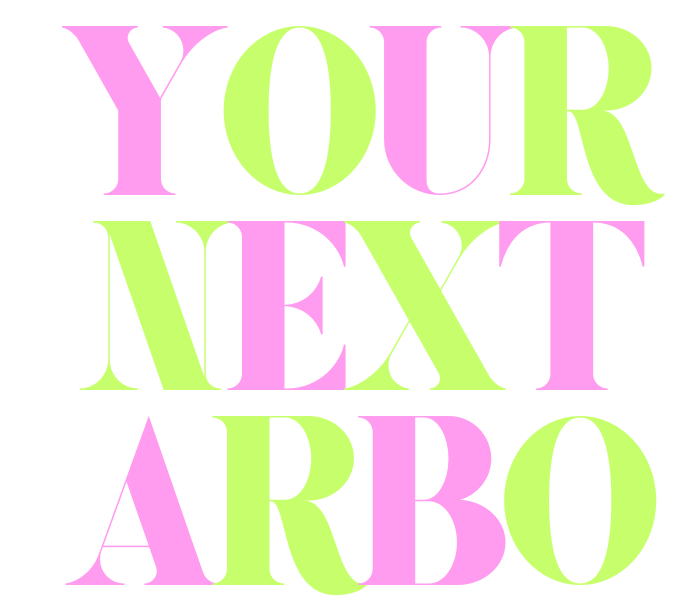 Een roze en groen bord met de tekst 'uw volgende arbo'
