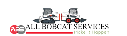 The logo for all bobcat services shows a bulldozer and a tractor.