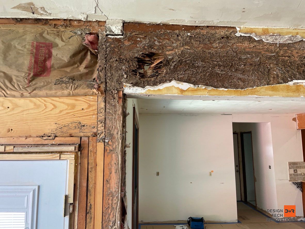 Broken Arrow Whole Home Remodel Structural Beam Replacement