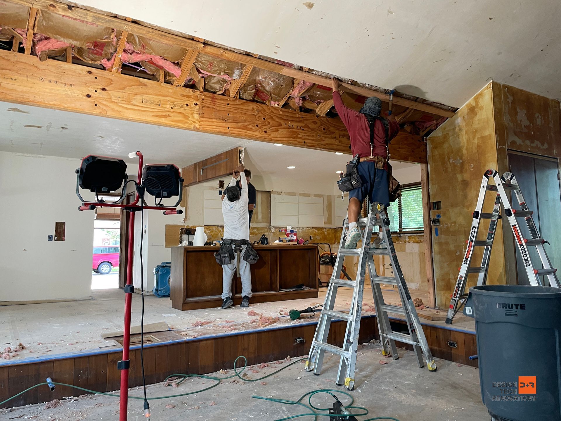 Broken Arrow Whole Home Remodel Structural Beam Replacement