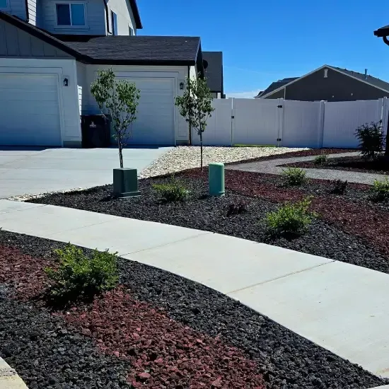 Custom landscape tree installation in Ogden UT creating balanced and visually appealing outdoor environments