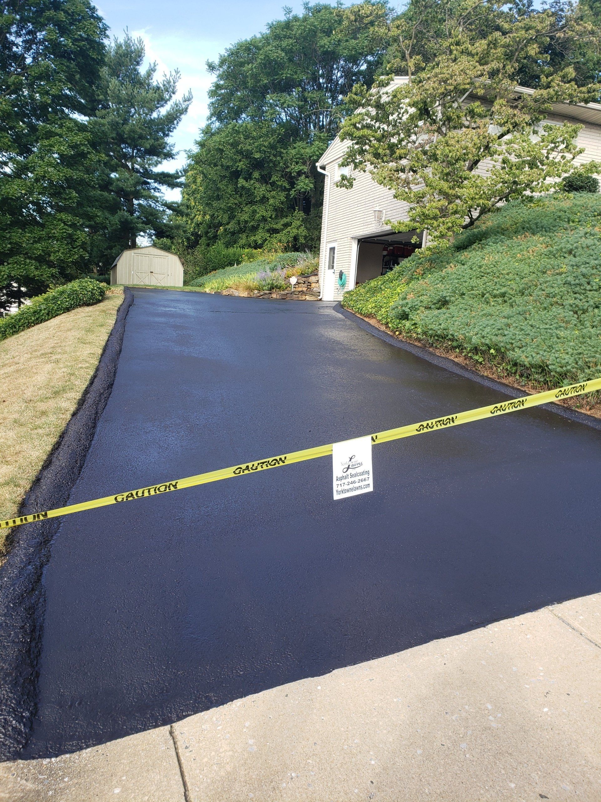 Driveway Pavement Sealing — Windsor, PA — Yorktowne Lawns Inc.