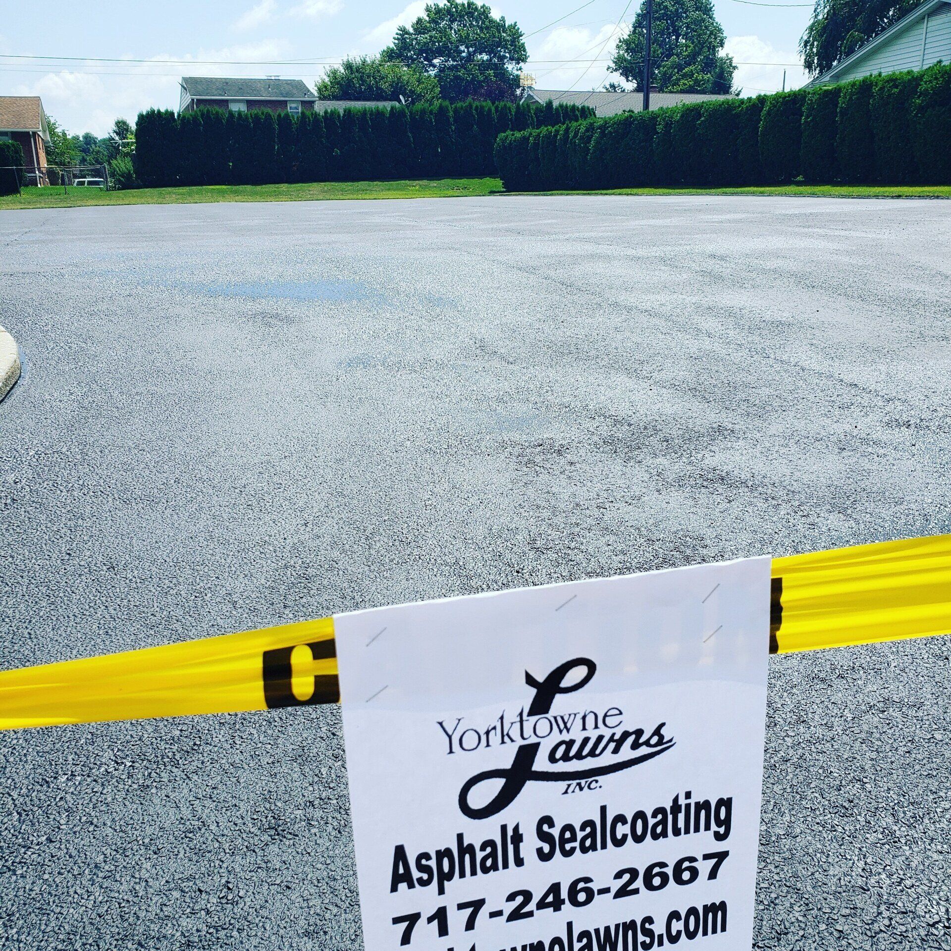 Sealed Pavement — Windsor, PA — Yorktowne Lawns Inc.