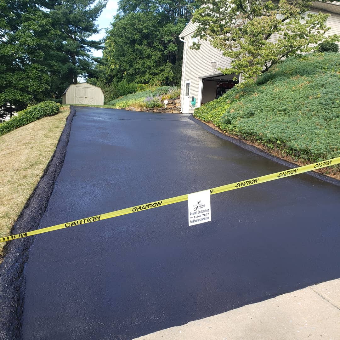 After Driveway Sealing — Windsor, PA — Yorktowne Lawns Inc.