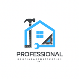 Professional Roofing  Co Logo