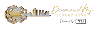 Diamond Key Luxury Team logo with a decorative key design and text, powered by 