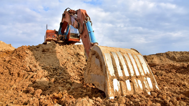 Excavator working on earthmoving — Pecks Mill, WV — Ferrell Excavating Co INC.
