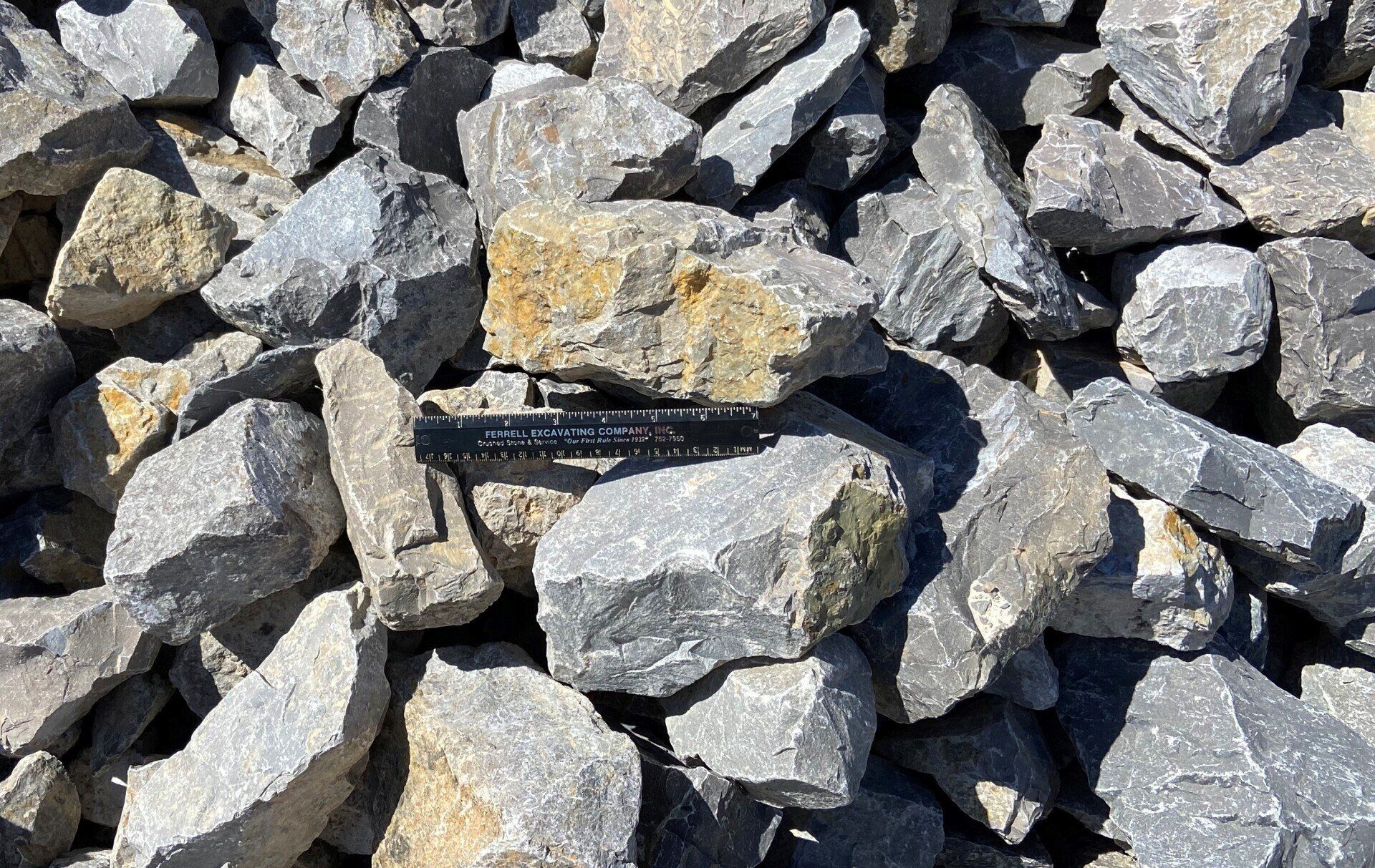 Limestone 6x3 gabion — Pecks Mill, WV — Ferrell Excavating Co INC.