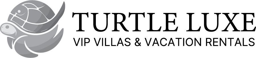 Turtle Luxe logo with stylized turtle icon and the text “VIP Villas & Vacation Rentals”