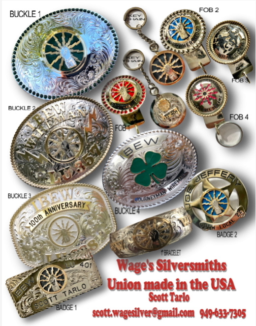 Union Silver Buckles and FOBs